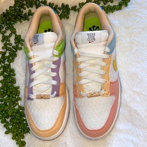 Women’s Nike Dunk Low SE W10.5/M9 Sailor/Sanded Gold, Voile/Or Sable